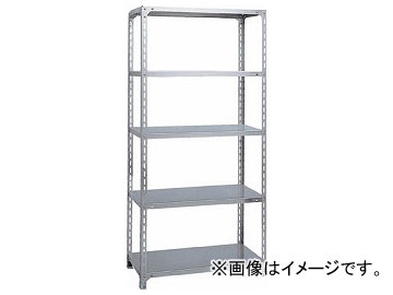 トラスコ中山/TRUSCO SUS304製軽量棚 875×D450×H1800 天地5段 SU36345(3018041) JAN：4989999748161