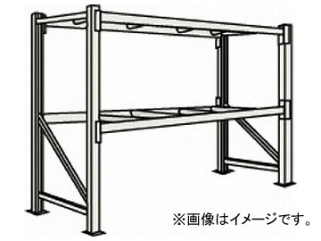 トラスコ中山/TRUSCO 重量パレット棚2トン2500×900×H2500単体 2段 2D25B25092