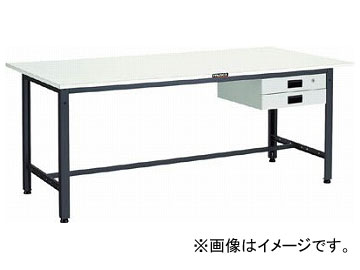 トラスコ中山/TRUSCO LEWR型作業台 900×600×H740 薄型2段引出付 LEWR0960UDK2