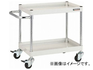 トラスコ中山/TRUSCO ファルコンワゴン600×400 ゴム車輪 W色 FAW662W(4164121)