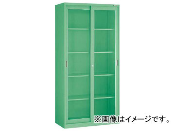 トラスコ中山/TRUSCO MU型保管庫 ガラス引違 900×450×H1830ベース付 MUJ18B