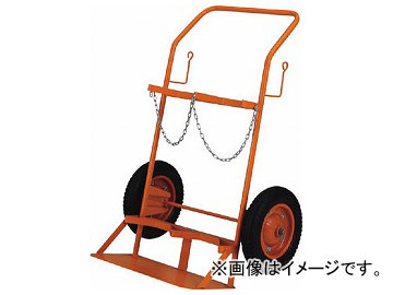 トラスコ中山/TRUSCO ボンベ台車 標準型 酸素・アセチレンボンベ二本積用 HT66N(2852454) JAN：4989999681888