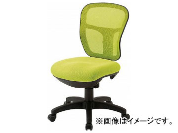トラスコ中山/TRUSCO オフィスチェア MC-2 背面メッシュタイプ イエロー MC2YG(4143833) JAN：4989999185393