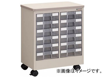 トラスコ中山/TRUSCO デスクサイドワゴン 天板付 引出付き(2列6段) DSAW26(5072662) JAN：4989999771992