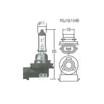 ピットワーク ハロゲンバルブ H8 12V-35W フォグランプ用 AY080