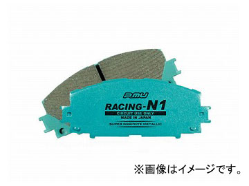 プロジェクトミュー RACING-N1 ブレーキパッド R186 リア トヨタ カローラ レビン AE86 1600cc 1983年05月〜1987年04月｜apagency02
