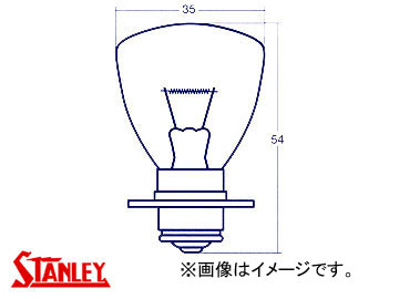 スタンレー/STANLEY ヘッドランプ・フォグランプ用電球（つば付きシングル） 24V 40W 黄 A5585MY 入数：10個 :406064760:オートパーツエージェンシー2号店