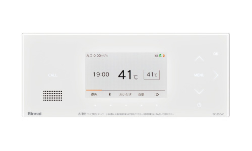 リンナイ/Rinnai 白 給湯暖房・ふろ給湯器用 浴室リモコン 無線LAN対応 インターホン BC 332VC W :505755370:オートパーツエージェンシー2号店