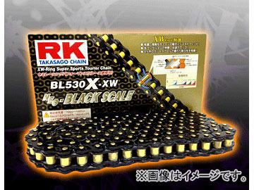 2輪 RK EXCEL シールチェーン BL ブラック BL520R-XW 110L ナイトホーク250 ホーネット レブル