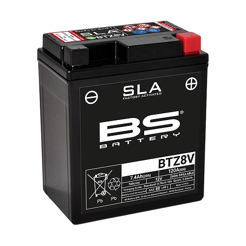 BSバッテリー バイク用バッテリー SLAバッテリー ホンダ 400X NC56