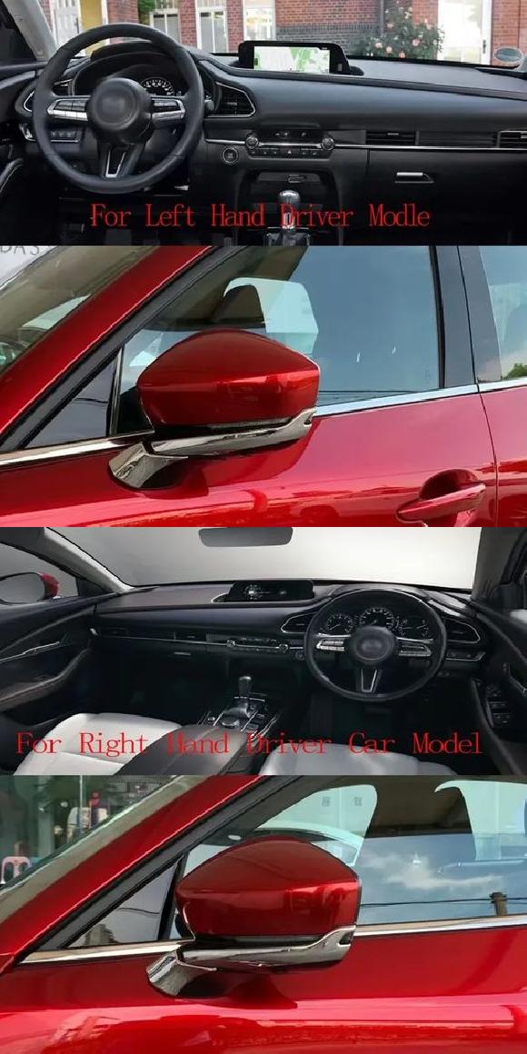 �K�p: �}�c�_ CX30 CX-30 2024 ABS �N���[�� �o�b�N�~���[ �~���[ �X�g���b�v �J�o�[ �g���� ���n���h���p�E�E�n���h���p SR-AA-0475