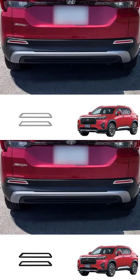 適用: ホンダ WR-V WRV 2024 2025 ABS フロント リア バンパー フォグライト クローム リア トリム・ブラック リア トリム SR-AA-4226