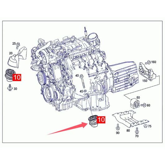 適用: メルセデス-ベンツ S-クラス W220 W221 S280 S320 S350 S400L エンジン マウント 2212401117 ブラケット サポート アクセサリー SR-AA-7557 工具、修理