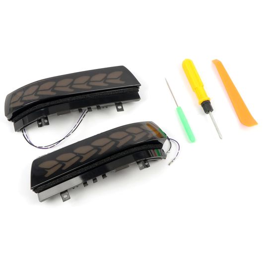 2ピース ダイナミック インジケーター ウインカー 適用: 三菱 パジェロ V80 V93 V95 V97 V98 2007-2021 アクセサリー LED ウインカー サイド SR-BB-5884