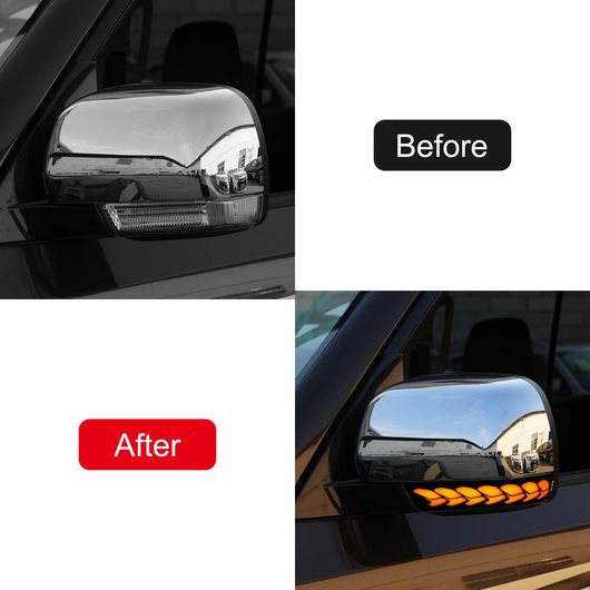 2ピース ダイナミック インジケーター ウインカー 適用: 三菱 パジェロ V80 V93 V95 V97 V98 2007-2021 アクセサリー LED ウインカー サイド SR-BB-5884
