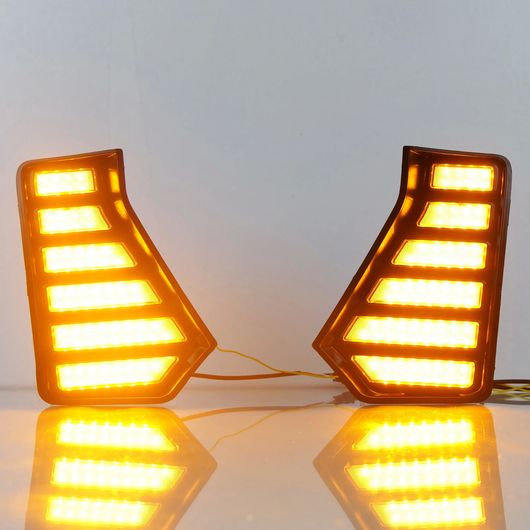 2ピース LED デイタイムランニングライト 適用: トヨタ タコマ 2024 2025 DRL LED デイタイムランニングライト フォグランプ ダイナミック SR-BB-5943_5