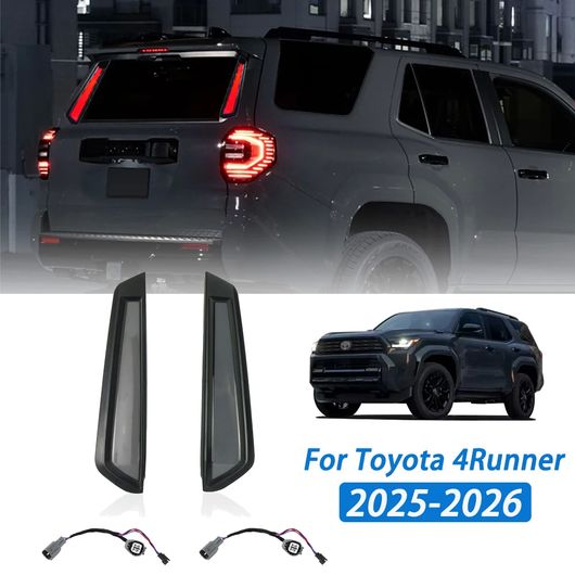 適用: トヨタ フォーランナー 2025 リア ピラー ライト レッド LED DRL セーフティー ライト テールライト リア リフレクター シグナル ライト SR-BB-5948_1