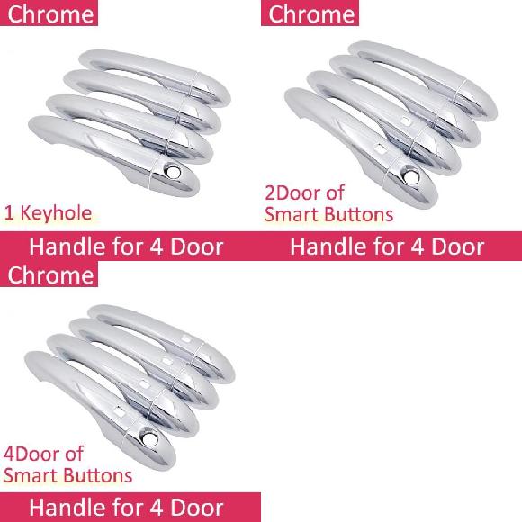 �K�p: �W�[�v/JEEP �`�F���L�[/CHEROKEE KL 2014-2019 �N���[�� �G�N�X�e���A �n���h�� �{�^���Ȃ��`�n���h�� 4 �{�^�� SR-CC-5238