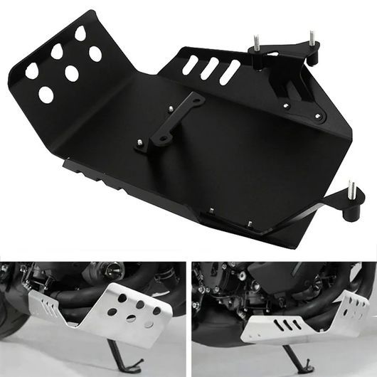 オートバイ シャーシ エンジン ボトム プレート ガード ベース 適用: MT-09 FZ09 トレーサー 900 FJ-09 XSR900 ブラック SR-CC-9368_2