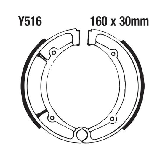 �u���[�L �V���[ �u���b�N �u���[�L �p�b�h �K�p: Y516 YP XS YFM 250 350 400 550 600 �I�[�g�o�C �r�b�O �x�A �O���Y���[ �^�C�v001 SR-CC-9589