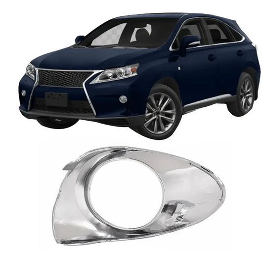 フロント フォグライト フレーム カバー トリム 適用: レクサス RX350 RX450H 2013-2015 814810E110 814820E110 シルバー 左側 SR-DD-0198_4