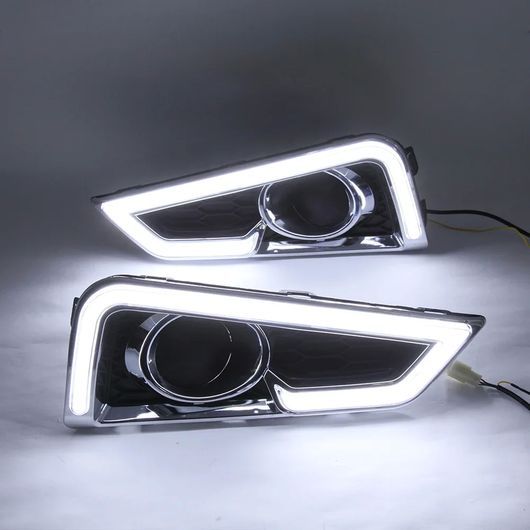 適用: ホンダ シティ 2015 2016 2017 2018 LED DRL ウインカー リレー 12V デイタイム ランニング ライト フォグランプ ホワイト SR-DD-0797_1