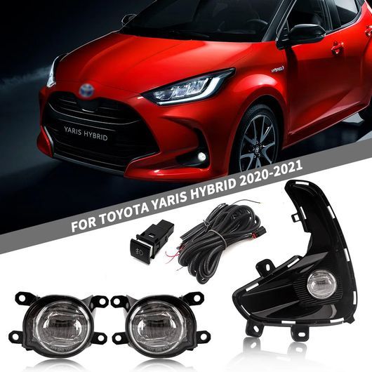DRL 適用: トヨタ ヤリス ヴィッツ LED DRL デイタイム ドライビング ランニング ライト デイライト フォグランプ カバー ホール LED SR-DD-0836