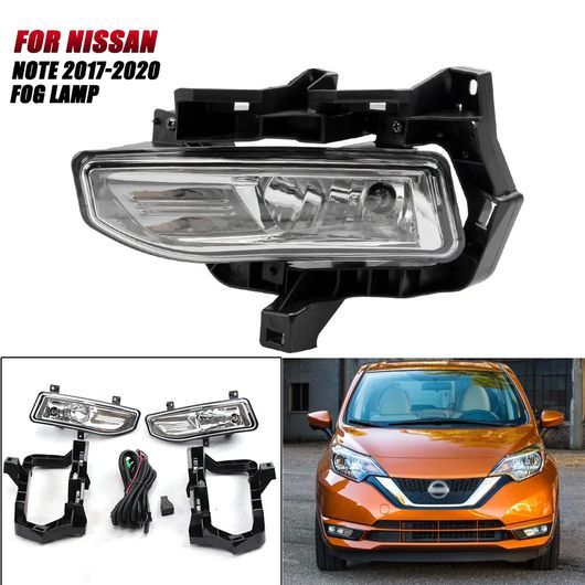 DRL 適用: 日産 ノート 2017-2020 DRL デイタイム ドライビング ランニング ライト デイライト フォグランプ カバー ホール ライト SR-DD-0843の画像