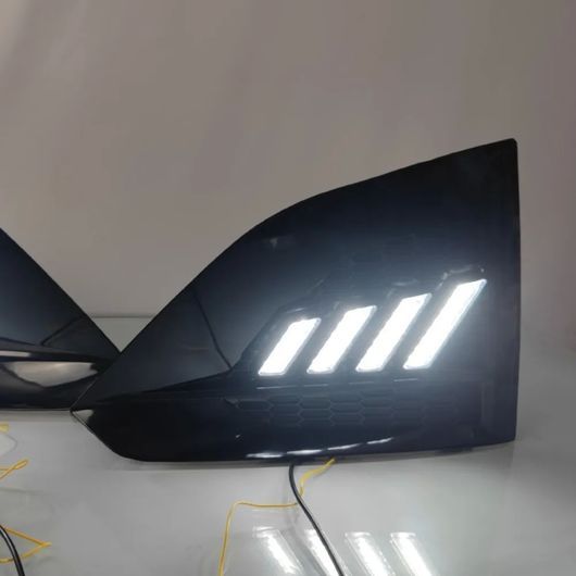 DRL 適用: 日産 アルティマ 2024 LED DRL デイタイム ドライビング ランニング ライト デイライト フォグランプ カバー ホール ライト SR-DD-0887の画像