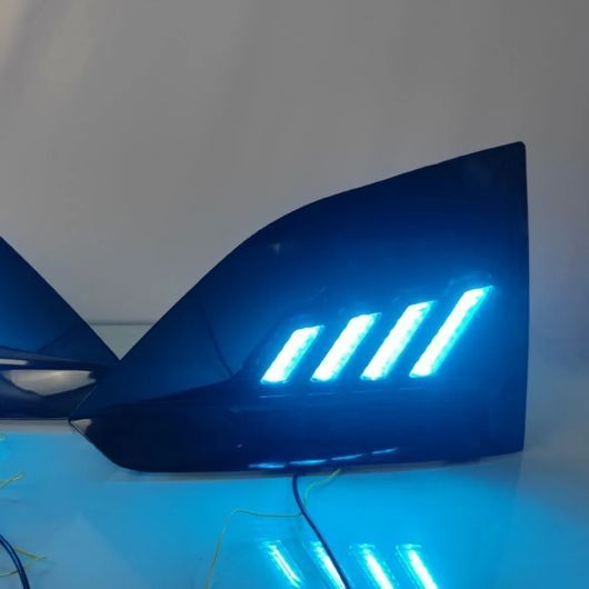 DRL 適用: 日産 アルティマ 2024 LED DRL デイタイム ドライビング ランニング ライト デイライト フォグランプ カバー ホール ライト SR-DD-0887の画像