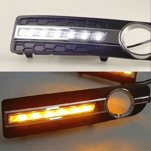 DRL 適用: ボルボ/VOLVO S80 2009-20LED DRL デイタイム ドライビング ランニング ライト デイライト フォグランプ カバー ホール A SR-DD-0946_4