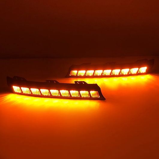 DRL 適用: 長城汽車 ポーア 2023-2024 LED フォグランプ カバー デイタイム ランニング ライト イエロー ウインカー SR-DD-1013_4