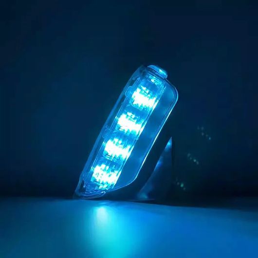 DRL 適用: トヨタ ヴィオス 2017-2019 LED フォグランプ カバー デイタイム ランニング ライト イエロー ウインカー SR-DD-1021の画像