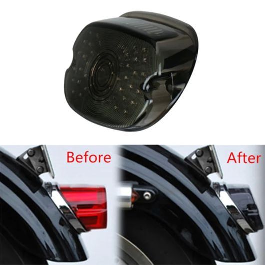 1ピース モーター LED テールライト ブレーキ ウインカー アクセサリー 適用: ファットボーイ ツアー エレクトラ グライド FLH ブラック SR-DD-1108_4
