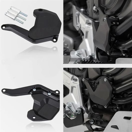 オートバイ ウォーター ポンプ カバー ウォーター ポンプ 保護 ガード カバー ウォーター ポンプ カバー 適用: テネレ 700 2019 2020 ブラック SR-DD-1224_1