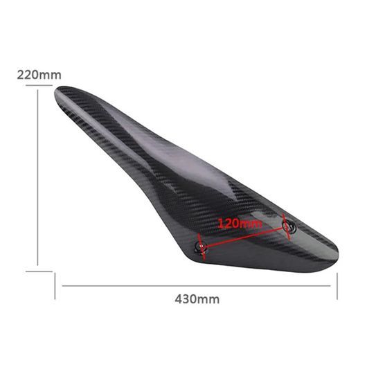 オートバイ リアル カーボン エキゾースト パイプ カバー 適用: デューク 790 デューク 890 890R 2020-2022 カーボン パターン SR-DD-1790_5