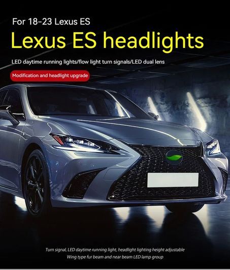 適用: レクサス ES ES250 ES300H ヘッドライト 2015-2023 LED プロジェクター ヘッドランプ 2018-2023 1ペア ヘッドライト SR-DD-3500_5