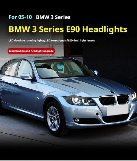 適用: BMW 3シリーズ E90 ヘッドライト 2005-2012 LED プロジェクター ハロゲン〜2009-2012 1ペア ヘッドライト SR-DD-3542_5
