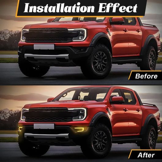 LED DRL 適用: フォード/FORD レンジャー ラプター 2022/ワイルドトラック 2022 2023 ワイルドトラック DRL SR-DD-3661_7