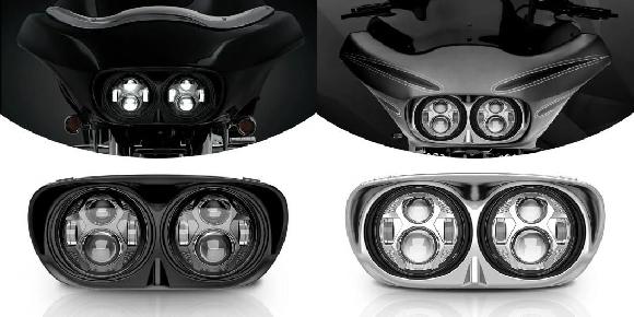 �f���A�� LED �w�b�h���C�g �K�p: �n�[���[ �I�[�g�o�C ���[�h �O���C�h 2004-2013 6000K IP67 �h�� �n�C/���[ �r�[�� ���C�g �u���b�N�E�N���� SR-DD-4090