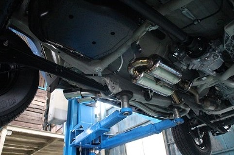 サクソン/SUXON マフラー ポリッシュ仕上 サイド片側2本出し JIM-074