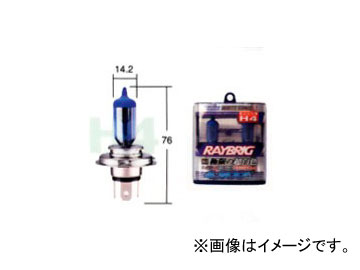 レイブリック/RAYBRIG ヘッドランプ（ロービーム）用バルブ ホワイトソニックS H4（HB2） RA43 2個 トヨタ サクシードワゴン シエンタ スターレット :443882590:オートパーツエージェンシー2号店