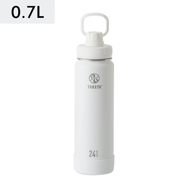 タケヤフラスク ステンレスボトル アクティブライン アクティブホワイト 0.7L 保冷専用直飲みタイプ 508103｜apagency02