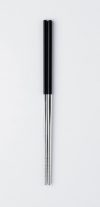 ステンレス箸 黒 23cm 205422(0277028)