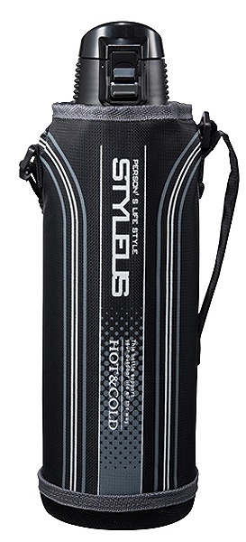 スポーツマグ スタイラス ブラック 1.5L ポーチ付 F-2679・ブラック(0390021)