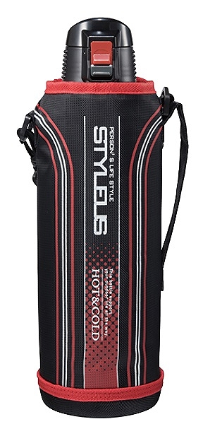 スポーツマグ スタイラス レッド 1.5L ポーチ付 F-2680・レッド(0390022)