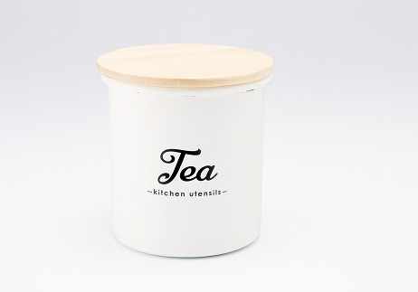 ホーローキャ二スター「Tea」 Lilly White LW-214(0773214)