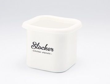 ホーローキューブストッカー「Stocker」 Lilly White S LW-218(0773210)