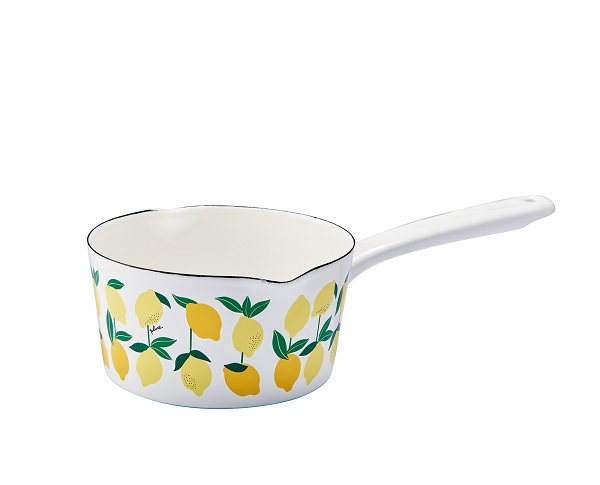 ホーローミルクパン Plune. レモン 15cm YJM-108(0773143)