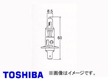 東芝/TOSHIBA ハロゲンバルブ H1 JA12V 55W 品番：A2931 入り数：10 :406335820:オートパーツエージェンシー2号店